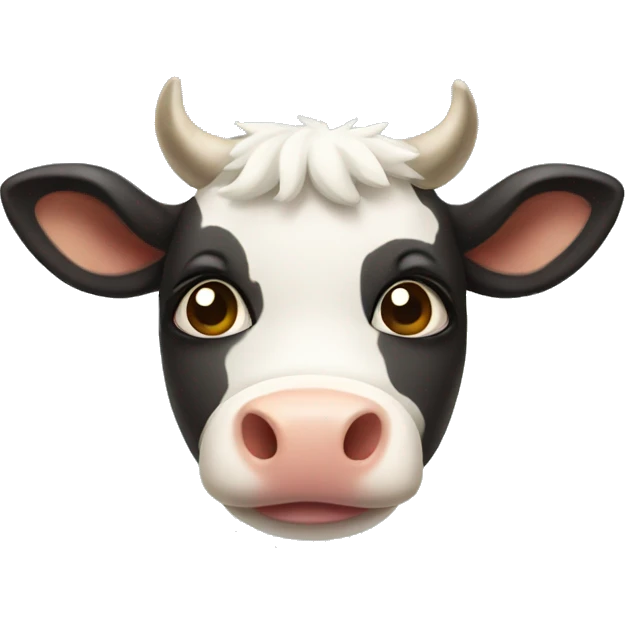 Adorable mini cow emoji