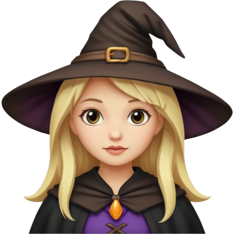 Blonde girl dressed like a witch  emoji