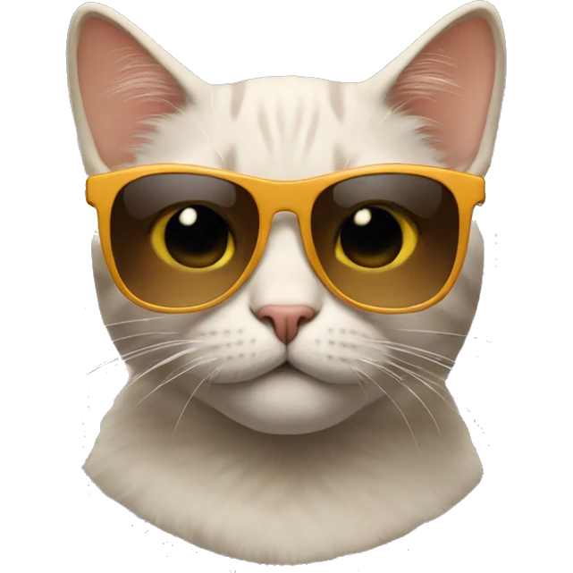 Cat with sunglasses emoji