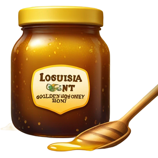 Gold Louisiana honey  emoji
