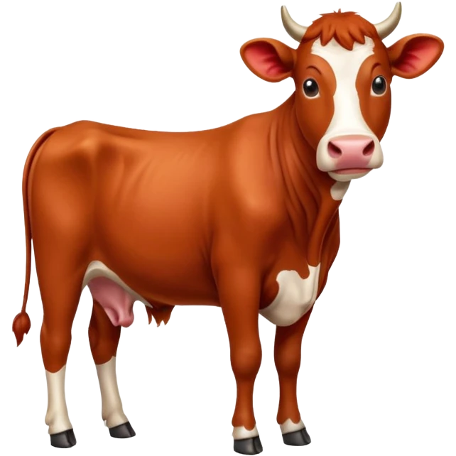 Red cow emoji