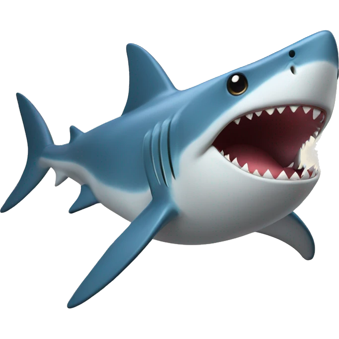 Requin avec hat de forme emoji