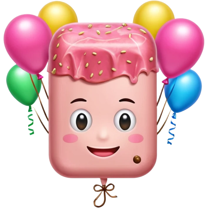 spam meat jeff koons style  mishroom balloons emoji