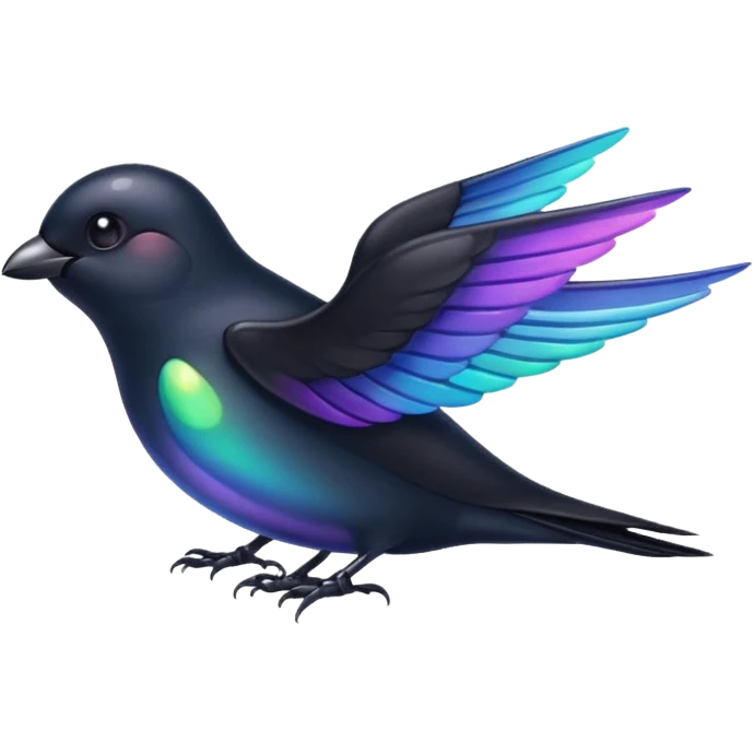 черная ласточка emoji