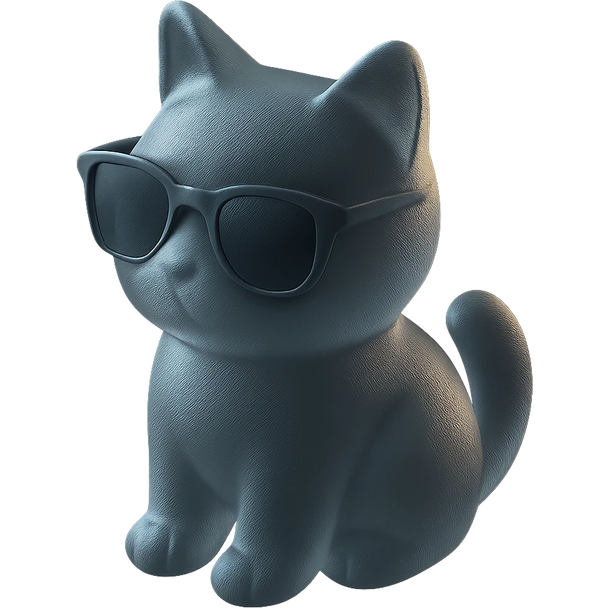 Cat wearing sunglasses emoji