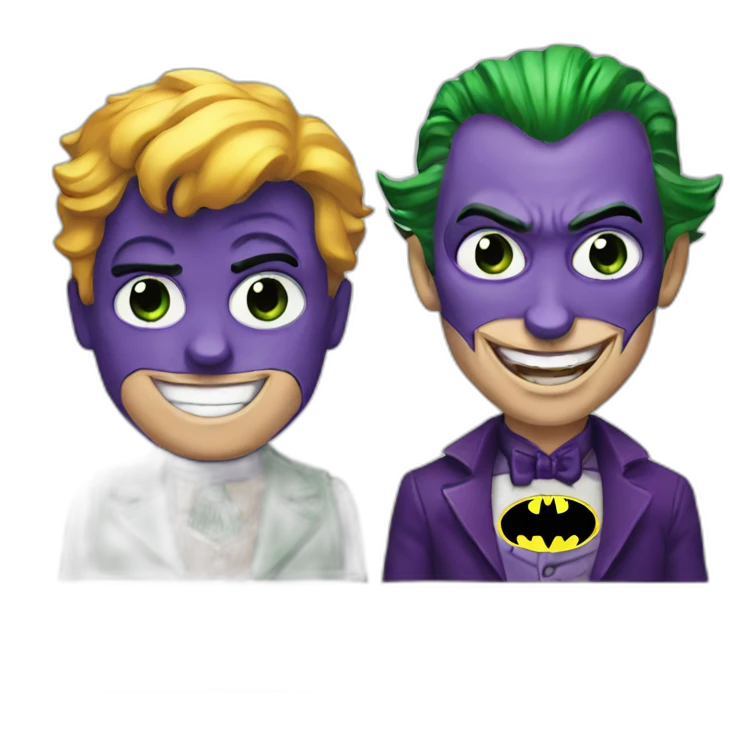 batman and joker emoji