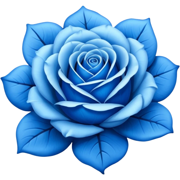 Blue rose emoji