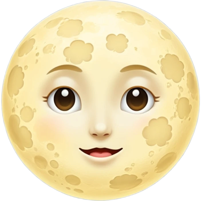 Pretty moon emoji