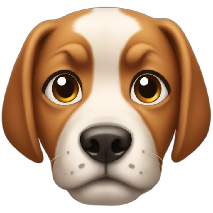 Dog thick eyebrow emoji
