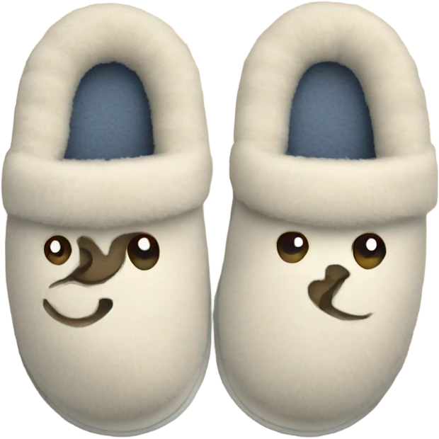 cozy slippers emoji