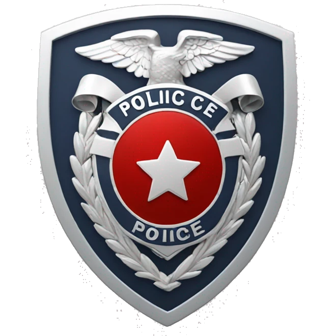 police badge red emoji