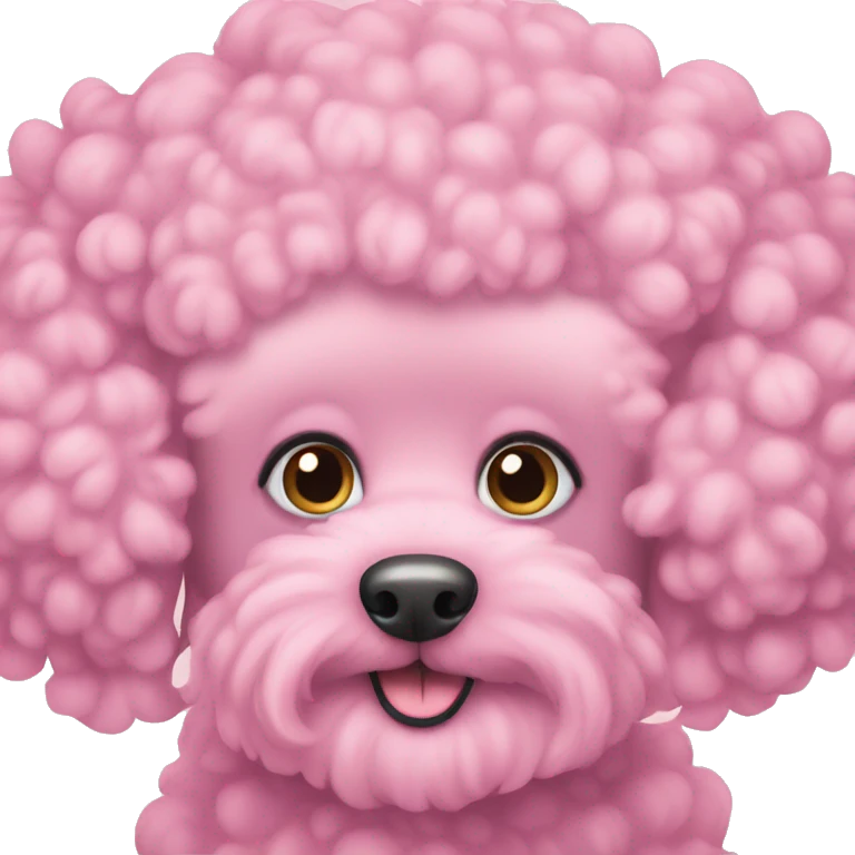 Pink poodle emoji