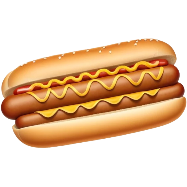Plain hotdog without any sauce or condiments. Just a sausage in a bun, no ketchup, no mustard, completely dry emoji