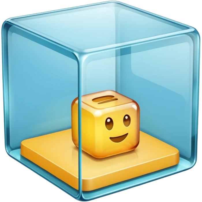Transparent square box emoji