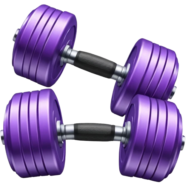 lilac dumbbell emoji