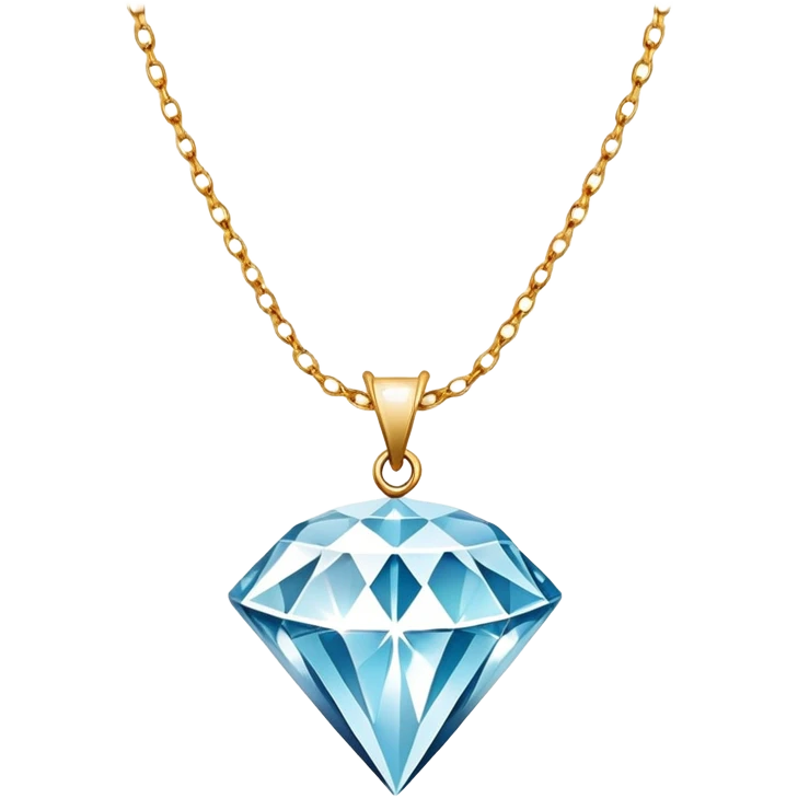 Diamond necklace emoji