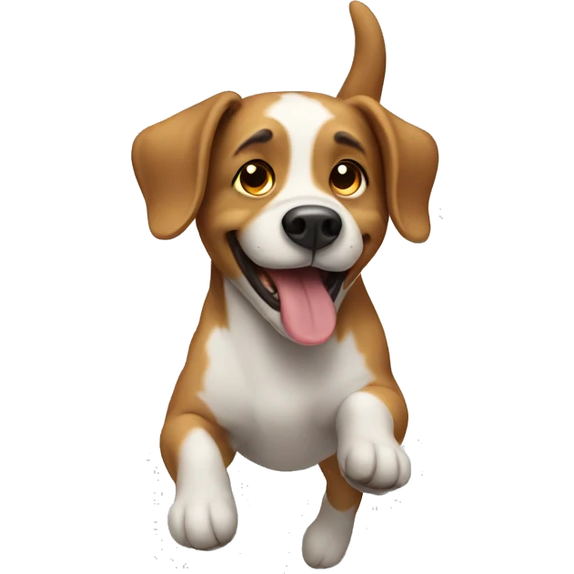 Dog in air emoji