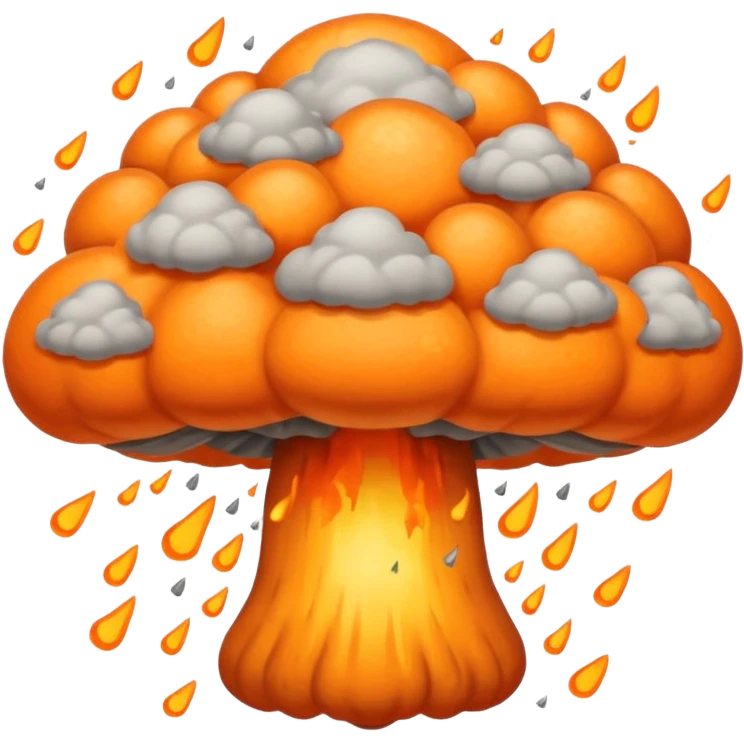Atomic bomb explosion  emoji
