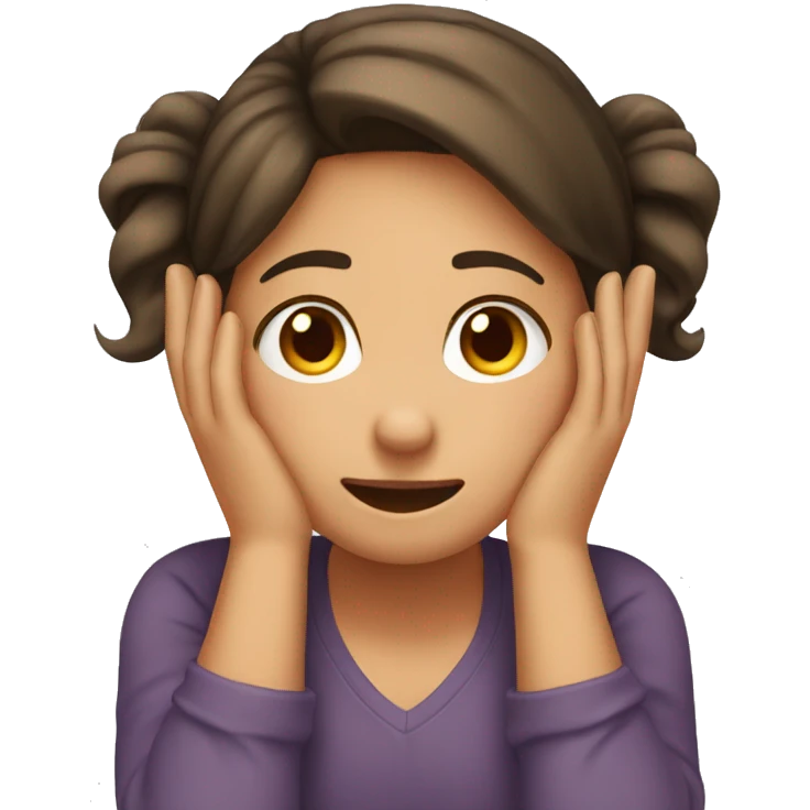 Emoji of a girl who had their hands covering their ears emoji