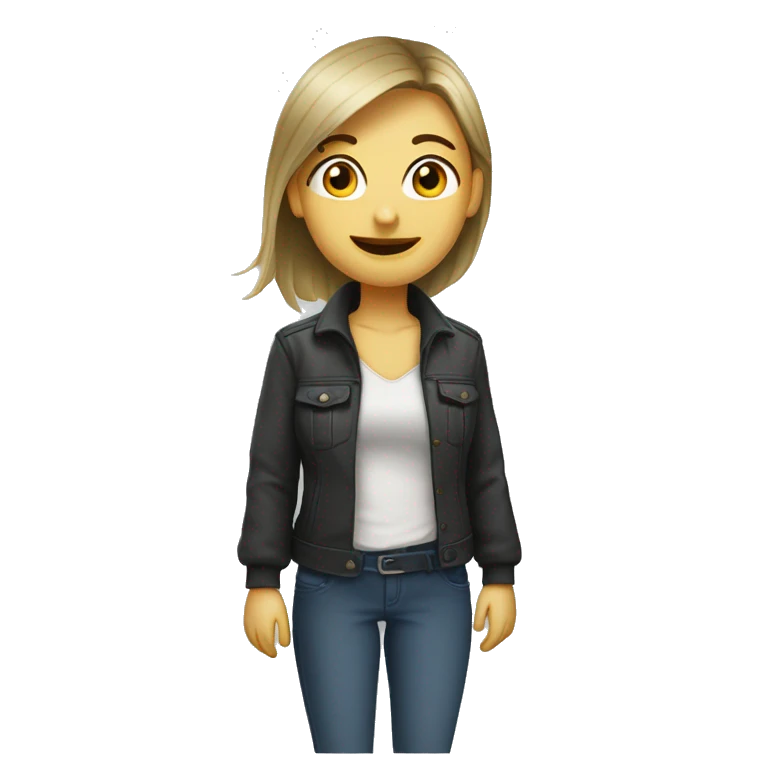 девушка с тетрадью emoji