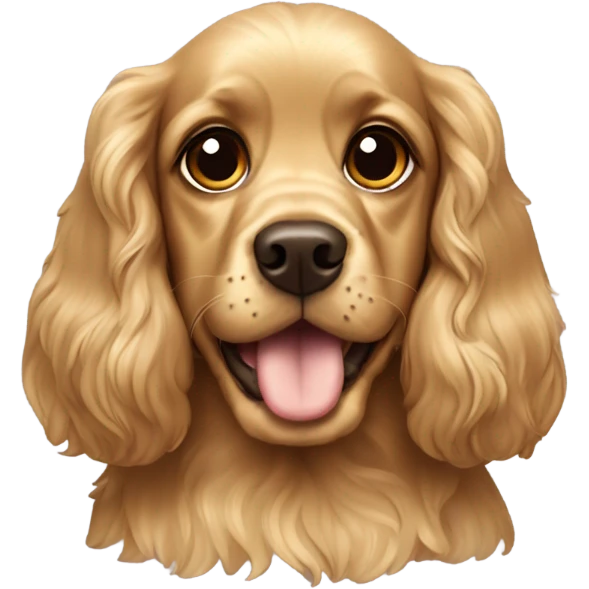 Cocker spaniel gold emoji