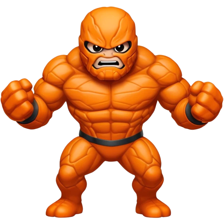The Thing Marvel character orange rocky superhero emoji