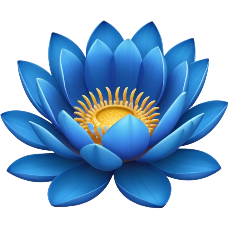 Blue lotus emoji emoji
