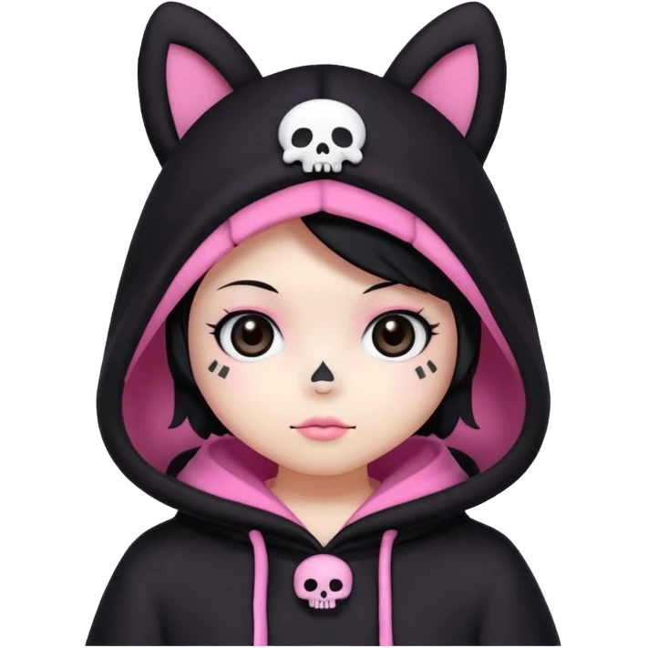 Kuromi from saniro  emoji