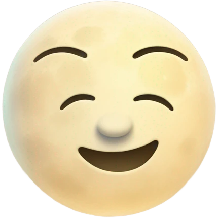 Goodnight moon emoji