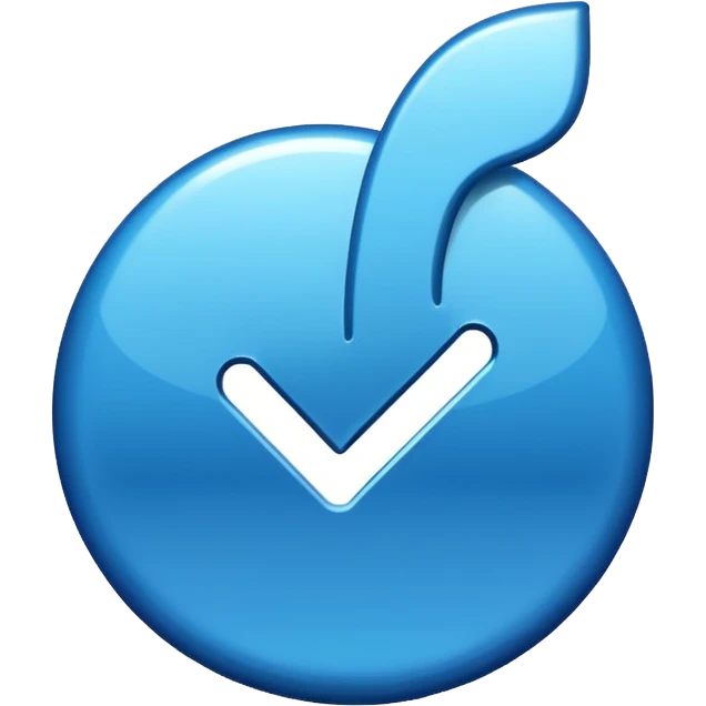 Tiktok mavi tik emoji