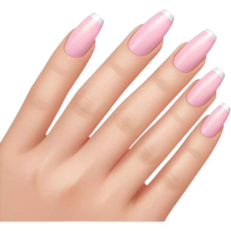 French tip nails emoji