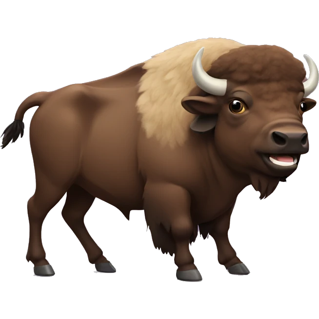Laughing bison emoji