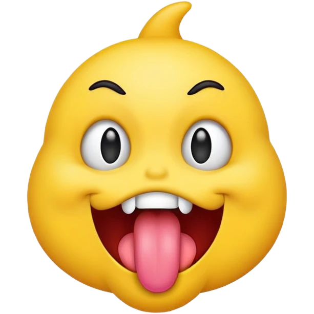 make a freaky emoji sticking their tounge out emoji