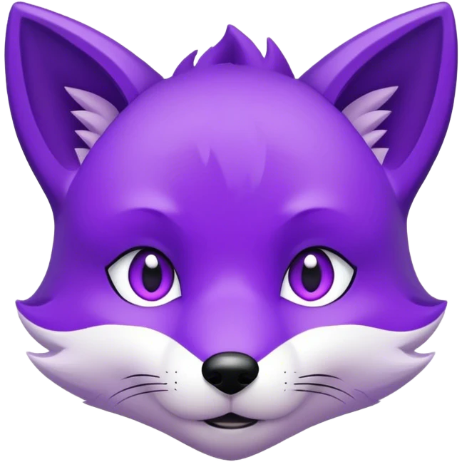 ein lilaner fuchs mit einem Schriftzug Schmiedgamer_OG emoji