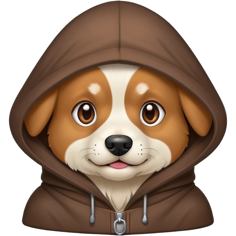 Dog wearing hood  emoji