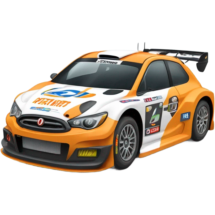 Rally car emoji