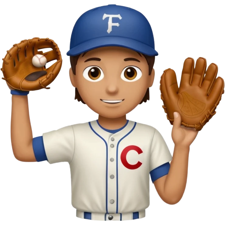 Person abruptly catching a ball emoji