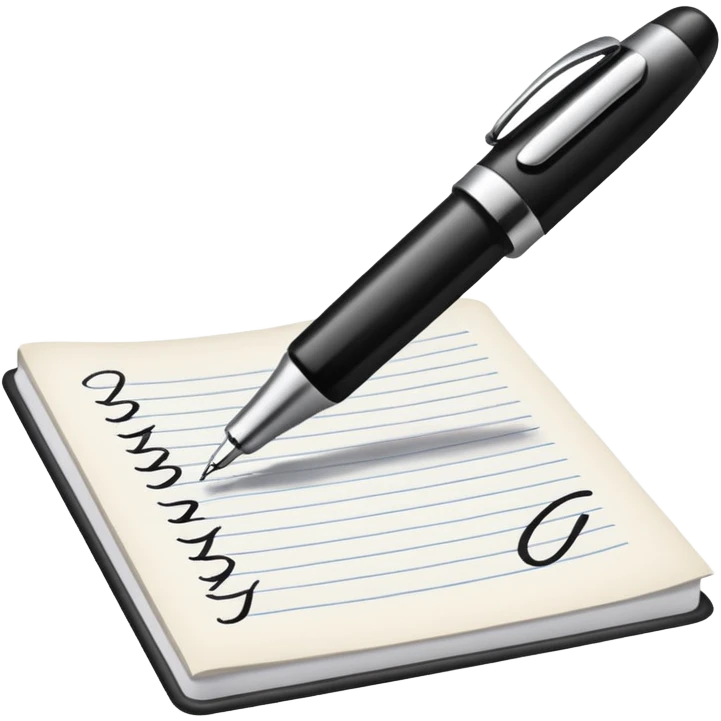 writing on paper emoji