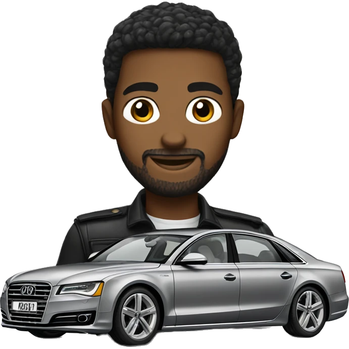 Audi A8 car black emoji