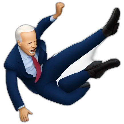 Biden falling emoji