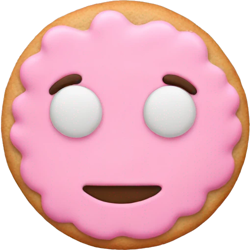Babypink cookie emoji