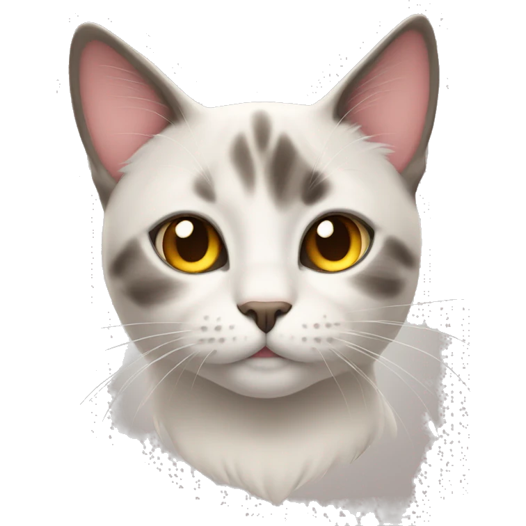 Cat with love heart eyes emoji