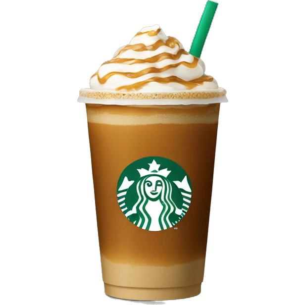 Caramel coffee from Starbucks emoji