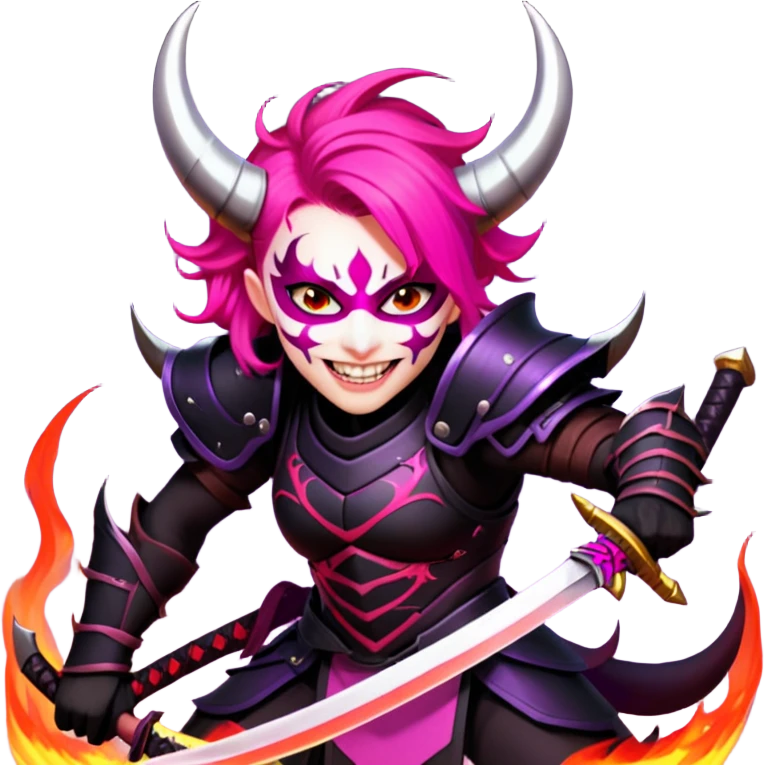 Demon-Horned Warrior emoji