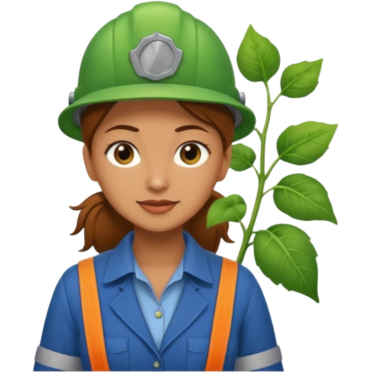 female beanstalk worker emoji