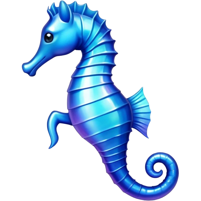 blue seahorse emoji