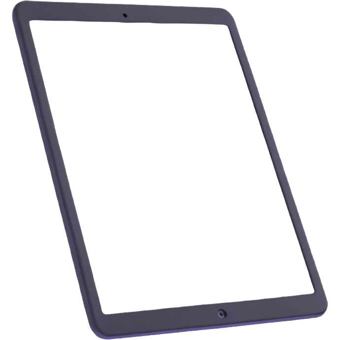 clean and recognizable iPad device emoji