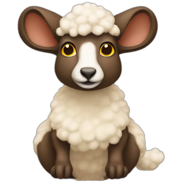 Mouton sur un kangourou emoji
