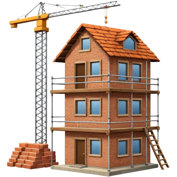 casa en contrucion  emoji