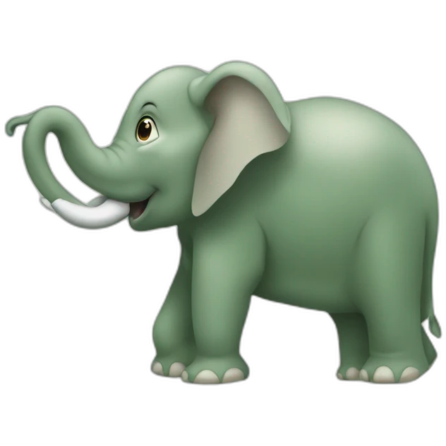 Éléphant sur tortue emoji